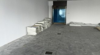 馬石油辦公室裝修設(shè)計(jì)工程施工現(xiàn)場_康藍(lán)裝飾公司