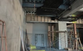 【康藍最新項目施工現場】國際E城辦公室裝修設計工程_康藍裝飾公司