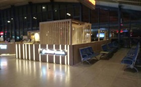 武漢高鐵站VIP店裝修工程施工現(xiàn)場_康藍裝飾公司